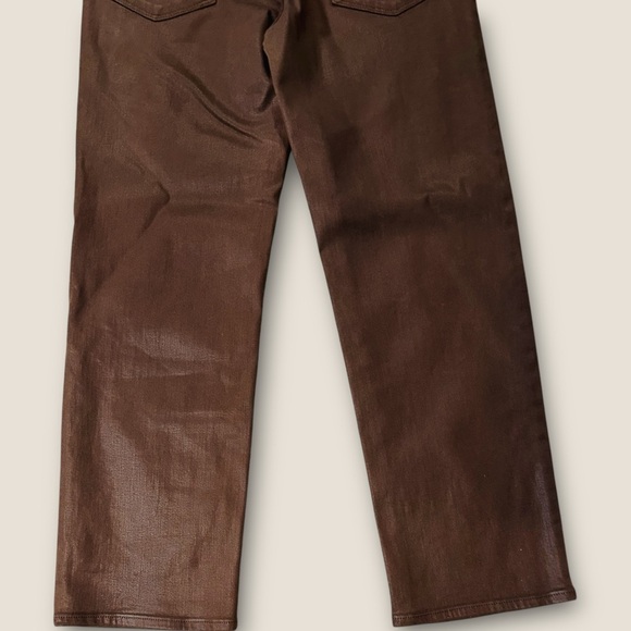 NWOT Hudson Jeans ‘Noa’ “Cocoa Bean” Brown High-Rise Straight Crop Jeans Size 25 - Picture 15 of 16